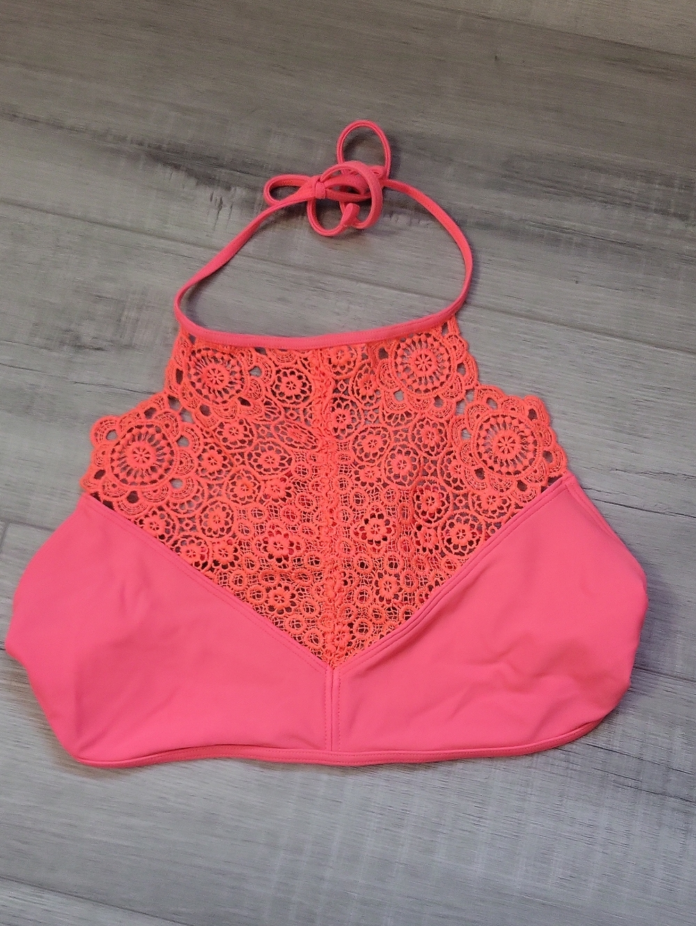aerie Coral Pink Bikini Top